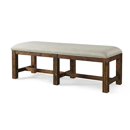 Carroll Bench with Upholstered Seat